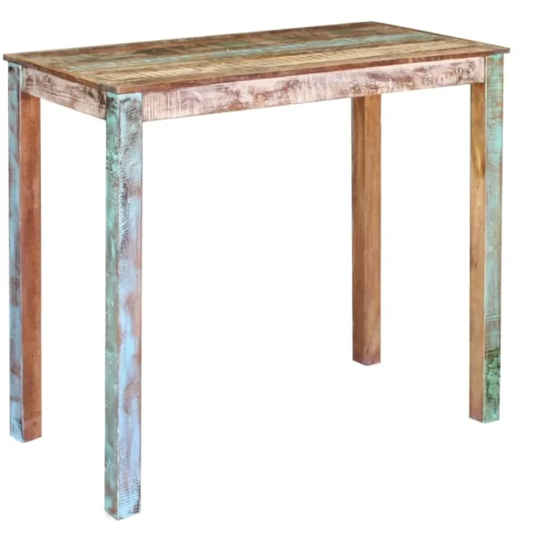 comparez les prix Marque Generique Distingué Tables Categorie Monaco Table De Bar Bois Massif De Récup?… 1