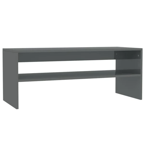 garantie de qualité Marque Generique Icaverne – Tables Basses Ligne Table Basse Gris Brillant 100 X 40 X 40… 1