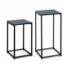 Lot De 2 Tables D’appoint Gigognes Noires L Alice’s Garden Vente 5