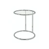 Livraison Standard/Rapide Marque Generique Bout De Canapé Rond Acier Chromé/Verre Trempé Hauteur 55cm BUBBLE 5