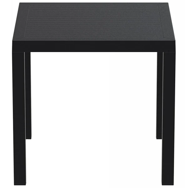 de garantie authentique Alterego Table De Terrasse ‘CANTINA’ Design En Matière Plastique Noire – 80×80… 4