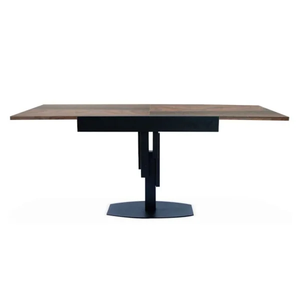 Paris Prix Table à Manger Extensible Régina 90-180cm Noir & Marron garantis authentique 3