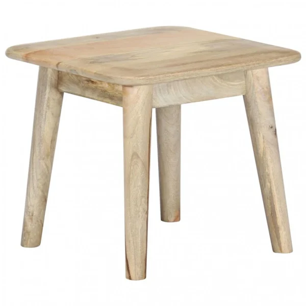 Chunhelife Table Basse 45x45x40 Cm Bois De Manguier Massif mode pas cher 1