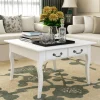 Chunhelife Table Basse Avec 4 Tiroirs Blanc magasin france 17