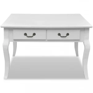 Chunhelife Table Basse Avec 4 Tiroirs Blanc magasin france 13