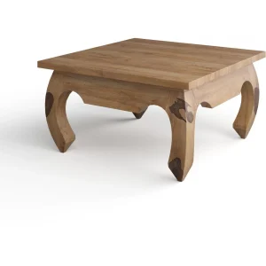 3S. X Home Table Basse Carrée En Bois Naturel KABAENA REMISE allant 9