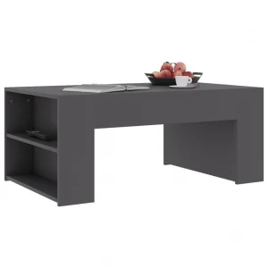 Chunhelife Table Basse Gris 100x60x42 Cm Aggloméré meilleur service 11