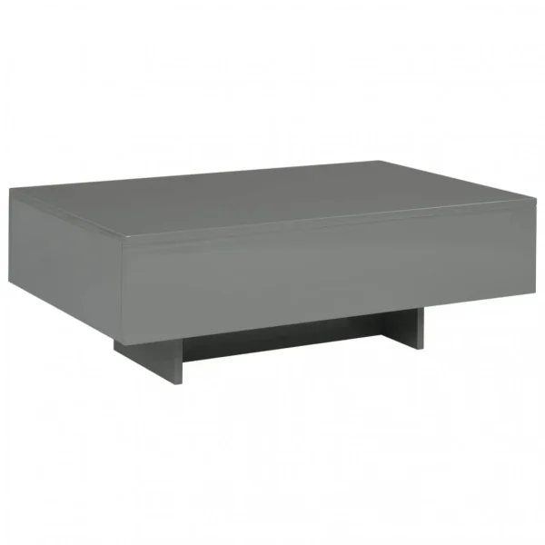 magasin pour Chunhelife Table Basse Gris Brillant 85 X 55 X 31 Cm MDF 1