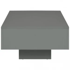 magasin pour Chunhelife Table Basse Gris Brillant 85 X 55 X 31 Cm MDF 13