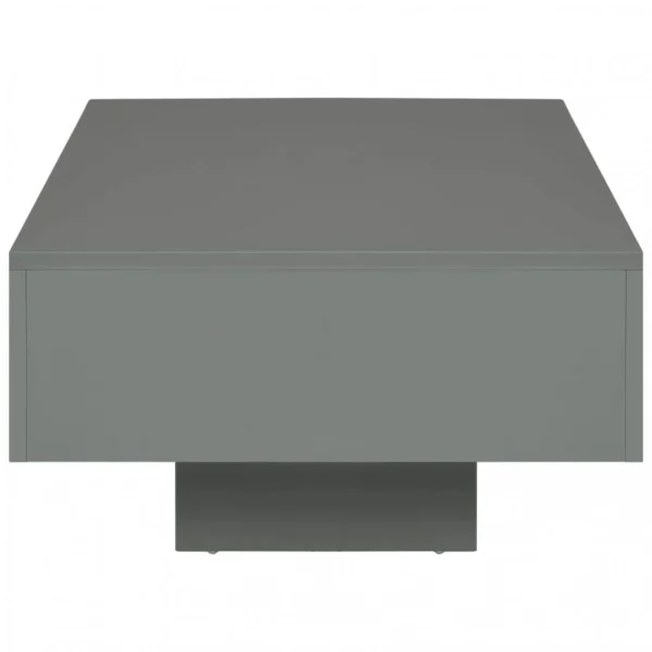 magasin pour Chunhelife Table Basse Gris Brillant 85 X 55 X 31 Cm MDF 5