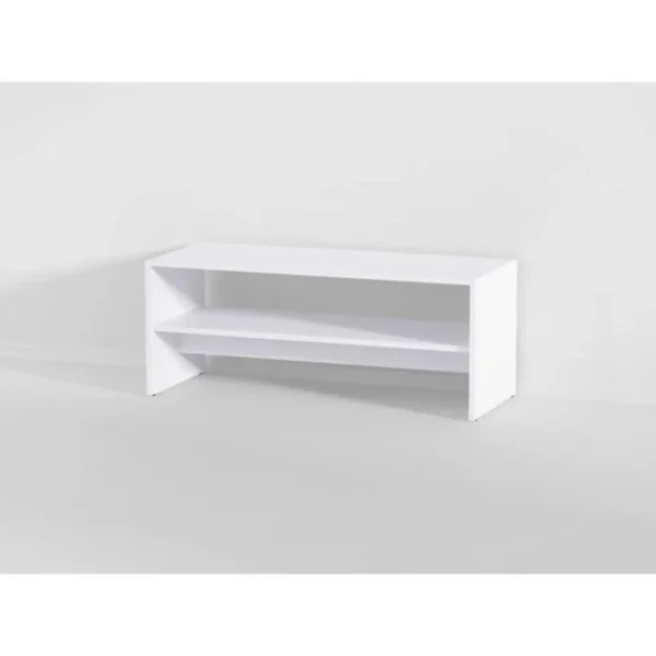 Large choix en ligne MPC Table Basse Mdf Blanc 99,6 X 40,1 X 39,8 Cm (lxhxp) 3