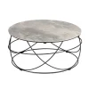 MES Table Basse Ronde 85 Cm Avec Plateau En Céramique Grise luxe soldes 14