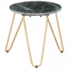 grand choix Chunhelife Table Basse Vert 40x40x40 Cm Pierre Véritable Et Texture Marbre 11