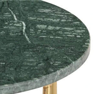 grand choix Chunhelife Table Basse Vert 40x40x40 Cm Pierre Véritable Et Texture Marbre 11