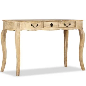 SANS MARQUE Table Console Bois De Manguier Massif 120 X 50 X 80 Cm – Brun magasin en ligne france 9