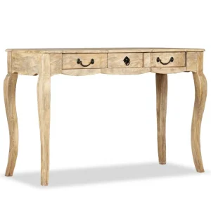 SANS MARQUE Table Console Bois De Manguier Massif 120 X 50 X 80 Cm – Brun magasin en ligne france 13