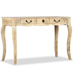 SANS MARQUE Table Console Bois De Manguier Massif 120 X 50 X 80 Cm – Brun magasin en ligne france 15