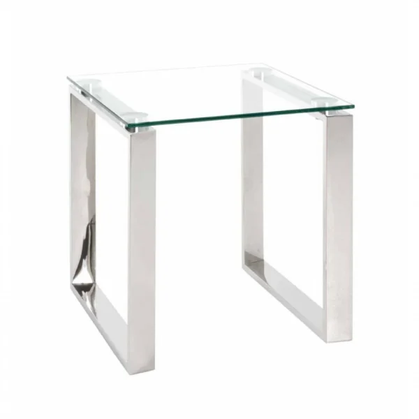 Paris Prix Table D’Appoint Design Hytin 45cm Argent beauté 1