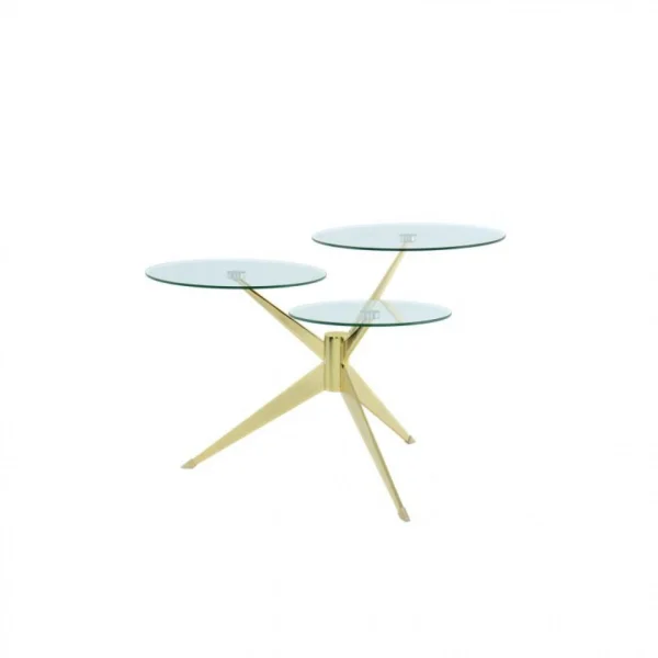 Paris Prix Table D’Appoint Design Triplet 75cm Or marque moins cher 1