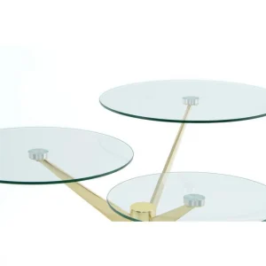 Paris Prix Table D’Appoint Design Triplet 75cm Or marque moins cher 9