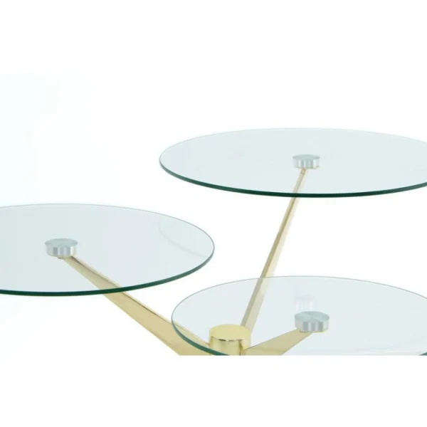 Paris Prix Table D’Appoint Design Triplet 75cm Or marque moins cher 4