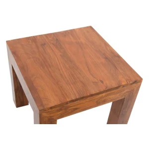 Pegane Table D’appoint En Bois D’acacia Massif – Longueur 45 X Profondeur 45 … magasin pour 6