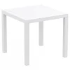 vente à bas prix Alterego Table De Terrasse ‘CANTINA’ Design En Matière Plastique Blanche – 80x… 7