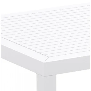 vente à bas prix Alterego Table De Terrasse ‘CANTINA’ Design En Matière Plastique Blanche – 80x… 15