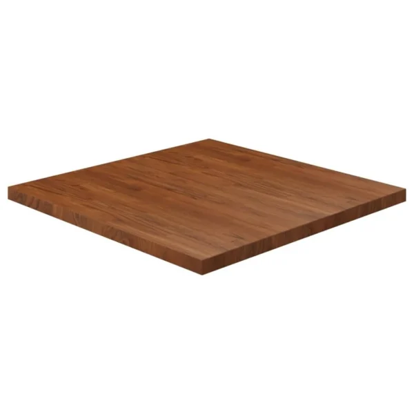 magasin paris VidaXL Dessus De Table Carré Marron Foncé 90x90x4cm Bois Chêne Trai… 1