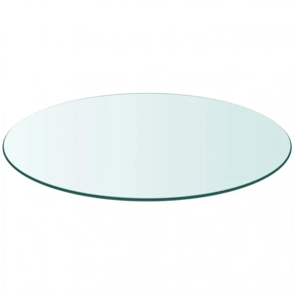 VidaXL Dessus De Table Ronde En Verre Trempé 700 Mm offre spéciale 3