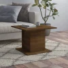 fashion pas cher VidaXL Table Basse Chêne Marron 55,5×55,5×40 Cm Aggloméré 19