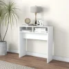 VidaXL Table Console Blanc 78x30x80 Cm Aggloméré officiel 19