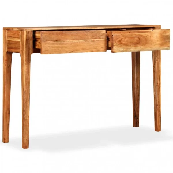 VidaXL Table Console Bois Massif 118 X 30 X 80 Cm de garantie authentique 5